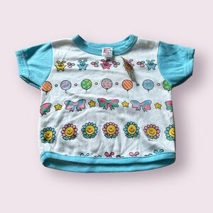 Vintage NWT Park Bench Kids Spring Theme Short Sleeve Tee Shirt Size 3T